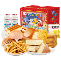 盼盼元梦之星年货礼盒 糕点点心膨化休闲零食 1889g/箱