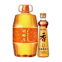 胡姬花古法花生油6.08L+金龙鱼芝麻油香油调味400ml