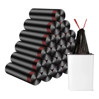 兔小可 抽绳加大号加厚垃圾袋 45*50* 黑色300只装