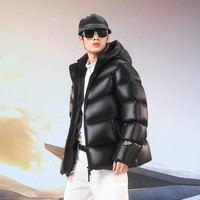 高梵黑金鹅绒服先锋4.0五格2024年新款男士短款冬季时尚羽绒服