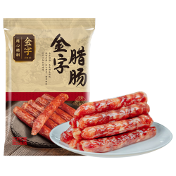 金字 腊肠400g 加热即食 广式广味香肠 咸甜酒香腊味腊肠