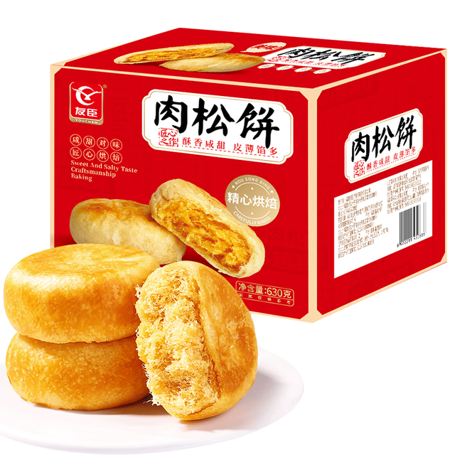 今日必买：友臣 牛可可肉松饼 750g