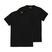 拉夫劳伦（Ralph Lauren）男装T恤短袖内搭2件装 714835960  001黑色 XL