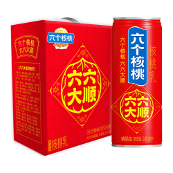 六个核桃 养元 六个核桃 六六大顺植物蛋白核桃乳饮料 240ml*12罐 礼盒装
