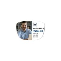 镜邦 眼镜近视男女超轻眼镜框可配度数散光镜片镜框by2 3517冰雾色 配凯米1.67高清HMC系列