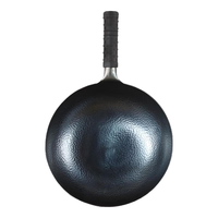孟大锤章丘家用铁锅炒锅无涂层炒菜锅手工锻打圆底燃气锅不易粘锅 鱼鳞炒锅-单锅(已开锅) 34cm