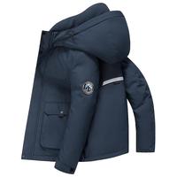 罗蒙 可拆卸内胆翻领鹅绒羽绒服 25030Y藏青色 L (175)