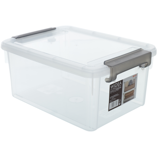 禧天龙 加厚防摔收纳箱 3个装  透明白 31*23*14CM