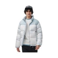 坦博尔2024冬季时尚百搭休闲立领拼接撞色面包服羽绒服男TEF530363D 山云蓝 165/84A