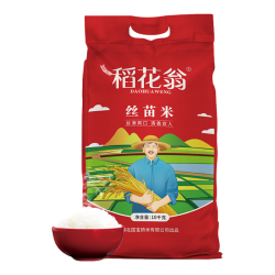 稻花翁 丝苗米10kg（当季新米） 南方籼米 湖北长粒大米20斤