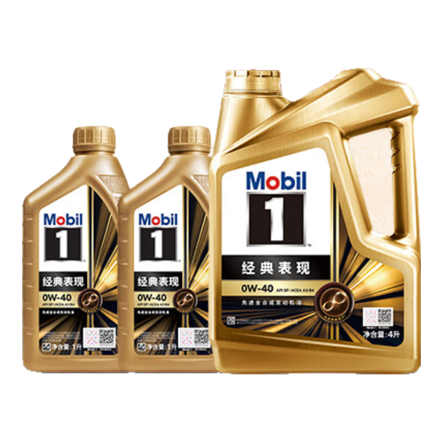 移动端、京东百亿补贴：美孚 1号经典表现 SP/A3/B4 0W-40 SP级 全合成机油 6L
