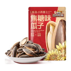 三只松鼠 焦糖味葵花籽 408g 1袋