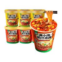 满小饱 肥汁拉面*3桶+肥汁米线*3桶酸辣粉面食速食食品方便面