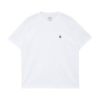 杰克·琼斯(JACK&JONES)男装T恤男夏季T恤舒适男士短袖凉感多色半袖纯色水洗不易走形 A01本白色 M