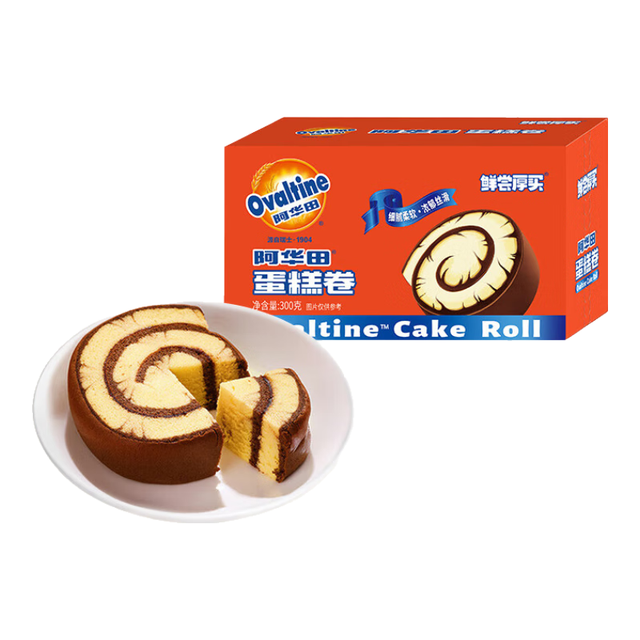 阿华田 鲜尝厚买 阿华田蛋糕卷300g