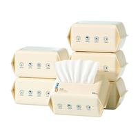 子初 婴儿洗脸巾米胚芽干湿两用宝宝柔护绵柔巾擦脸云柔巾80抽*6包