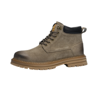 Cele 男士户外厚底增高舒适加绒保暖棉鞋高帮工装马丁靴