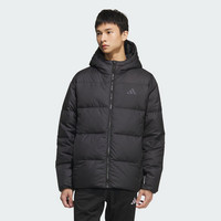 移动端、京东百亿补贴：adidas 阿迪达斯 男 运动型格系列 BASIC DOWN JKT 短羽绒服 KC2478 黑色