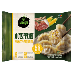 必品阁 水饺有道 玉米杏鲍菇猪肉水饺 36只 720g