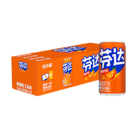 Fanta 芬达 汽水 橙味 200ml*12听 迷你罐