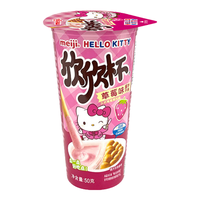 meiji 明治 欣欣杯 酱饼干条 草莓味 50g