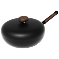 Velosan鹅卵石超轻精铁炒锅无涂层不粘锅炒菜锅电磁炉明火燃气灶通用 鹅卵石精铁锅- 32cm