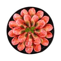 鲜京采 海藻头熟冻北极甜虾 净重5斤 90/120规格 225-300只/盒 黑头虾