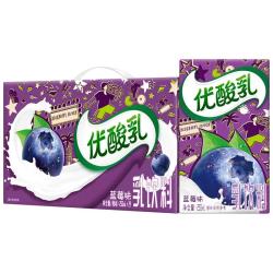 伊利 优酸乳 蓝莓味 250mL*24盒