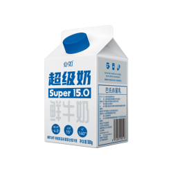 必如 超级奶500g*1 冷藏鲜牛奶4.2g蛋白巴氏杀菌鲜奶早餐奶纯牛奶
