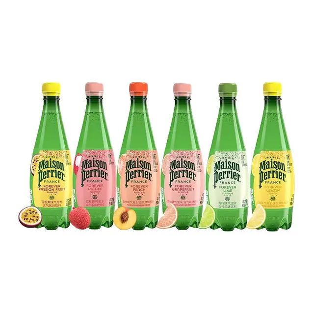 perrier 巴黎水 充气天然矿泉水 柠檬味