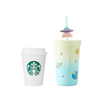 星巴克(Starbucks)杯子 夏夜空系列 不锈钢吸管保温杯高颜值办公室桌面杯男女士 不锈钢吸管杯 473ml