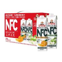 福兰农庄NFC100%果汁混合装纯鲜榨果汁饮料1L*4瓶年货礼盒