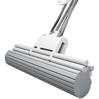 太太乐 33cm免手洗滚轮海绵拖把 拖布干湿两用