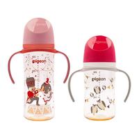 Pigeon 贝亲 经典自然实感系列 PPSU彩绘奶瓶 日版
