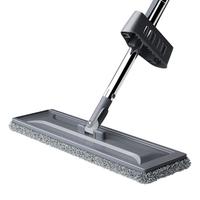 百家好世 平板拖把家用一拖净免手洗2024木地板懒人拖地墩布吸水 32cm免手洗平板拖把【3布】