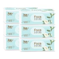 C&S 洁柔 抽纸白茶花清香型3层6大包家用餐巾卫生纸巾宿舍实惠装