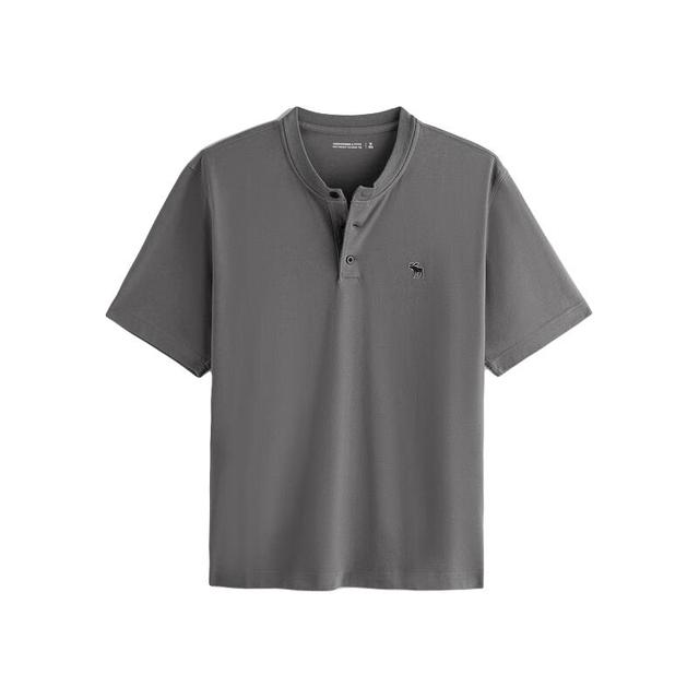 今日必买：Abercrombie & Fitch 男士亨利领短袖T恤