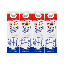 优诺 4.0鲜牛奶 950ml*4瓶