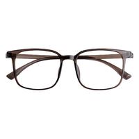 目匠眼镜超轻镜框tr眼镜框男大框眼镜架大脸平光镜 TR7002 TR7005 TR7002冷茶 防蓝光配镜(1.61防蓝光镜片)