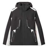 卡宾男装 三防连帽羽绒服秋冬90鸭绒工装外套宽松山系风H 煤黑色01 M /170/48 48/170/M