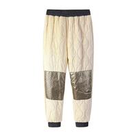 罗蒙(ROMON)【石墨烯白金绒裤】冬季羽绒棉裤加绒加厚保暖休闲裤男 黑色(平脚) 加绒 XL(105~130斤)