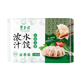 东来顺 牛肉大葱 浓汁水饺 24只 435g