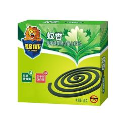 超威 蚊香盘香 家用驱蚊 室内防蚊子 加大加量 黑蚊香 艾草清香型 10圈 1盒