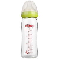 贝亲 Pigeon自然实感三代宽口径玻璃奶瓶240mL(M号奶嘴)PL435