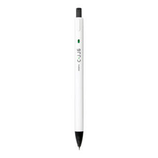 斑马牌 中性笔C-JJ6白色杆按动虹彩笔考试0.5mm 黑色
