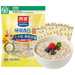 西麦 即食纯麦片 35g*10包