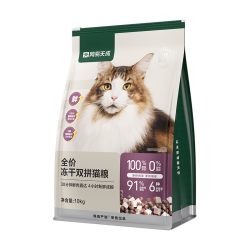 网易严选 天成猫粮全价冻干双拼10kg成幼猫粮鸡肉味英短增肥发腮