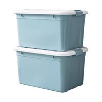 禧天龙禧仕多带轮透明收纳箱特大号储物箱书箱儿童玩具整理搬家箱 40【49*36*30cm】1个装 45L【49*36*30cm】1个装