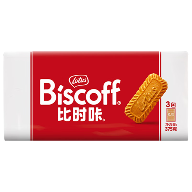 Lotus otus 和情 375g比利时缤咖时焦糖饼干下午茶点配咖啡休闲零食