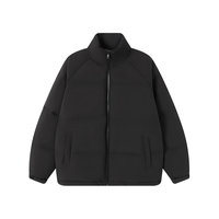 京东京造羽绒服男女冬季防风防水外套 轻松羽绒 黑色 L